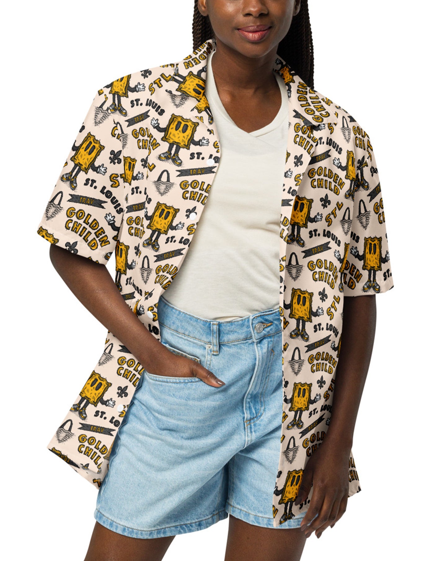 BUTTON UP: T-RAV GOLDEN CHILD