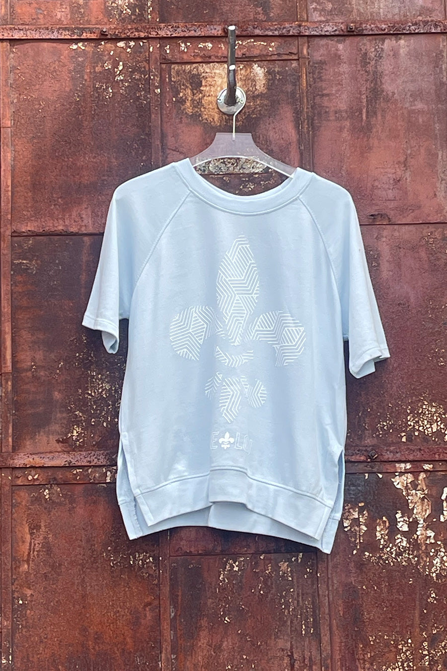 Geometric Woven Tee