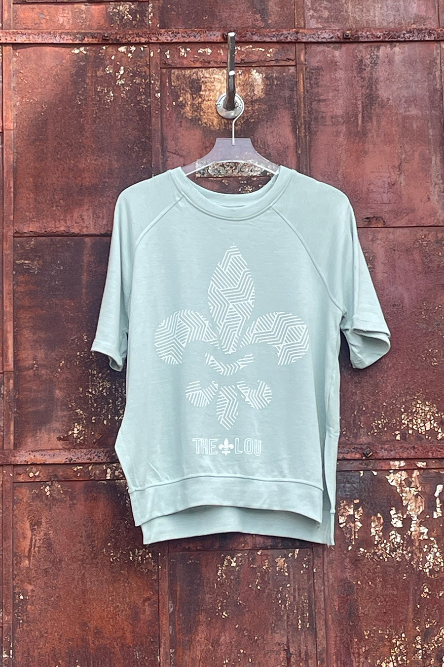 Geometric Woven Tee