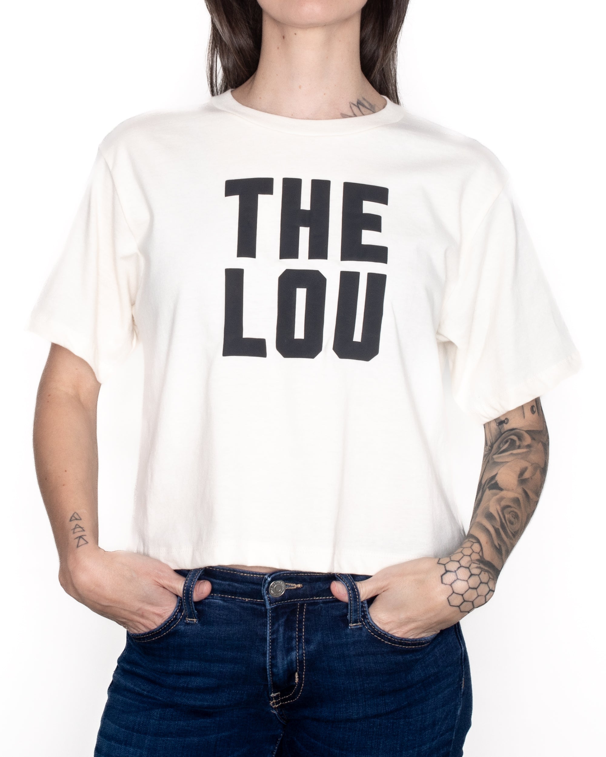 THE LOU PUFF CROPPED T-SHIRT