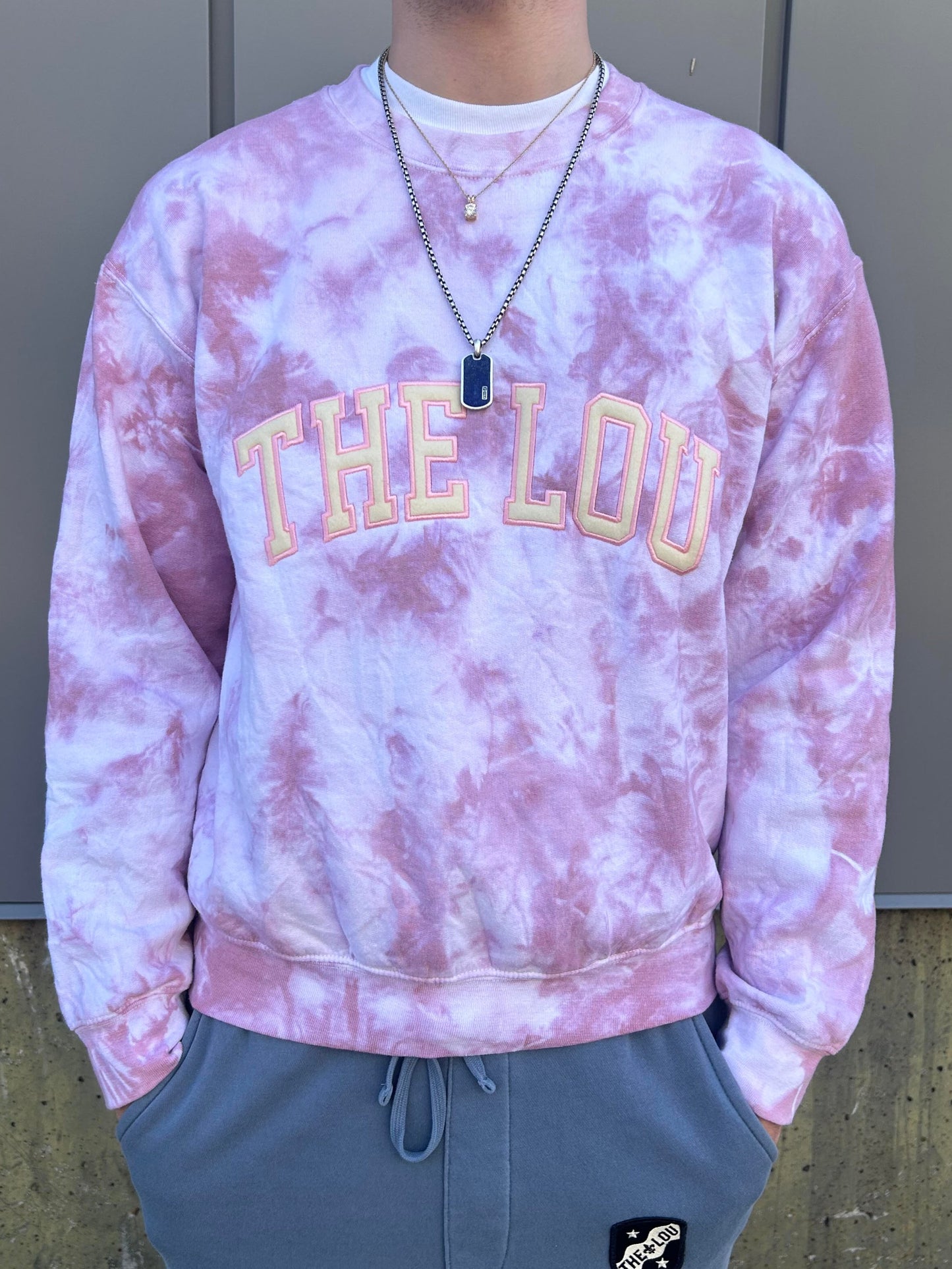 Tie Dye Collegiate Crewneck